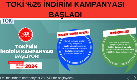 TOKİ'nin indirim kampanyası için başvurular başladı: Başvuru yapan yüzde 25 indirim alacak