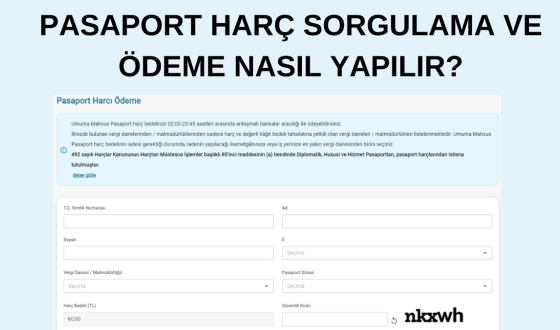 İnternetten Pasaport Harcı Nasıl Ödenir?