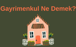 Gayrimenkul Ne Demek? Menkul Ne Demek?