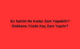 Ev Sahibi Ne Kadar Zam Yapabilir? Dükkana Yüzde Kaç Zam Yapılır? TÜİK Kira Zam Oranları Açıklandı