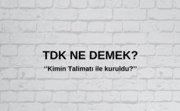 TDK Ne Demek? TDK Ne Zaman Kuruldu? TDK Ne Anlama Gelir? TDK Ne İşe Yarar? TDK Ne Demek Nasıl Yazılır?