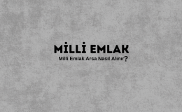 Milli Emlak Ne Demek? Milli Emlak Genel Müdürlüğü Nerede? Milli Emlak Arsa Satışları Ne Zaman Yapılacak? Milli Emlak Arsa Nasıl Alınır?