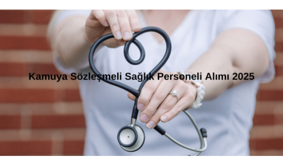 Kamuya sözleşmeli sağlık personeli Alımı