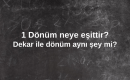 Dekar Ve Dönüm Aynı Şey Mi? 1 Dönüm Neye Eşittir?